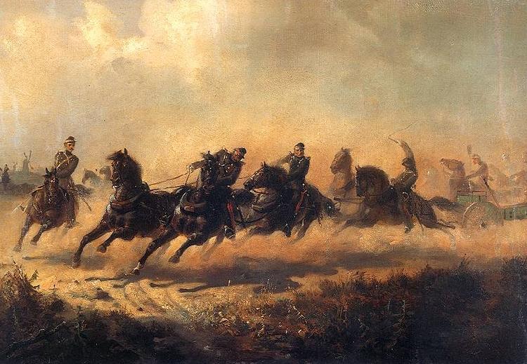 Maksymilian Gierymski Charge of Russian horse artillery